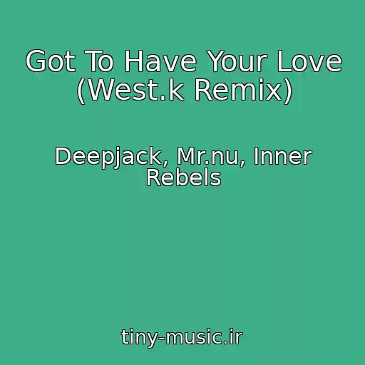 کاور آهنگ Got To Have Your Love (West.k Remix) از Deepjack, Mr.nu, Inner Rebels