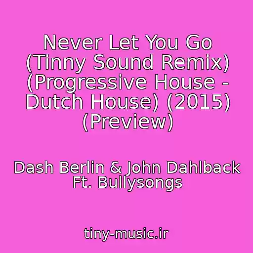 کاور آهنگ Never Let You Go (Tinny Sound Remix) (Progressive House - Dutch House) (2015) (Preview) از Dash Berlin & John Dahlback Ft. Bullysongs
