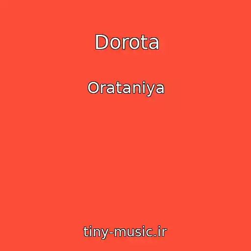 کاور آهنگ Dorota از Oratanіya