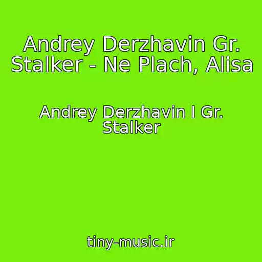 کاور آهنگ Andrey Derzhavin Gr. Stalker - Ne Plach, Alisa از Andrey Derzhavin I Gr. Stalker