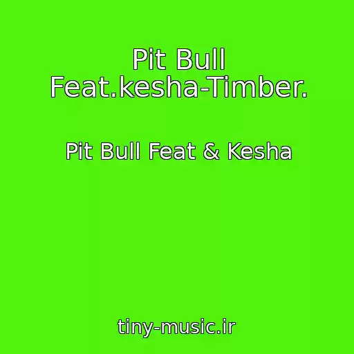 کاور آهنگ Pit Bull Feat.kesha-Timber. از Pit Bull Feat & Kesha
