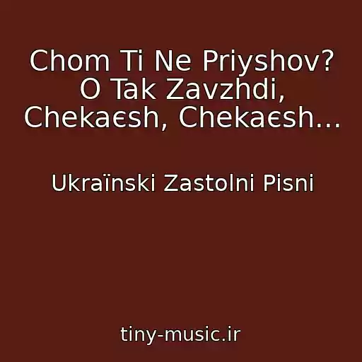 کاور آهنگ Chom Ti Ne Priyshov? O Tak Zavzhdi, Chekaєsh, Chekaєsh... از Ukraїnskі Zastolnі Pіsnі