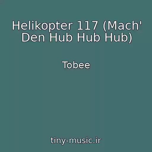 کاور آهنگ Helikopter 117 (Mach' Den Hub Hub Hub) از Tobee