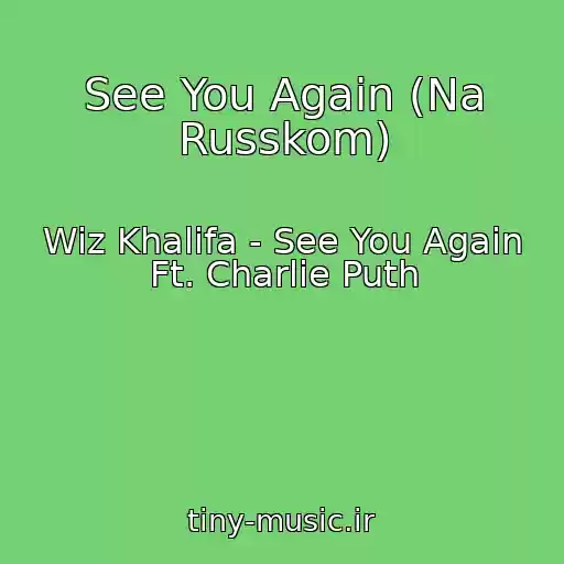کاور آهنگ See You Again (Na Russkom) از Wiz Khalifa - See You Again Ft. Charlie Puth