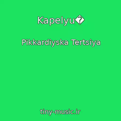 کاور آهنگ Kapelyu� از Pіkkardіyska Tertsіya