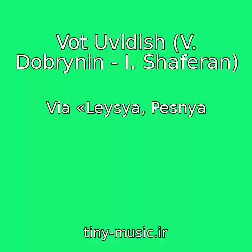 کاور آهنگ Vot Uvidish (V. Dobrynin - I. Shaferan) از Via «Leysya, Pesnya