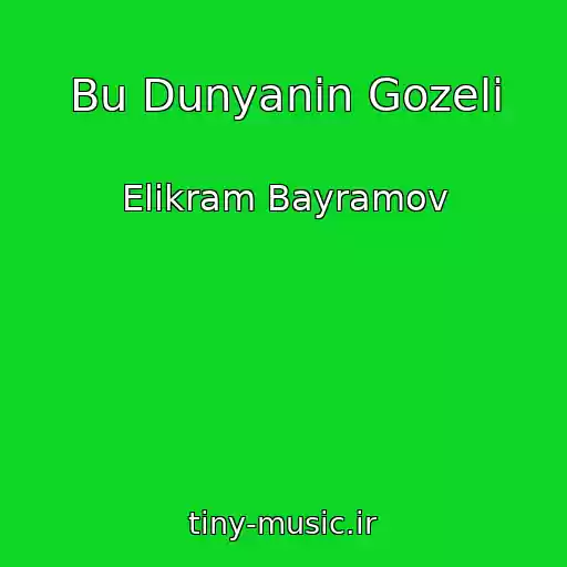 کاور آهنگ Bu Dunyanin Gozeli از Elikram Bayramov