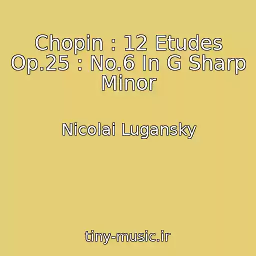 کاور آهنگ Chopin : 12 Etudes Op.25 : No.6 In G Sharp Minor از Nicolai Lugansky