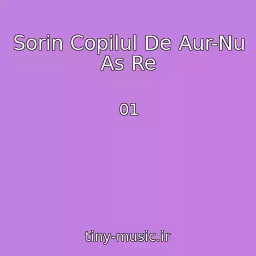 کاور آهنگ Sorin Copilul De Aur-Nu As Re از 01