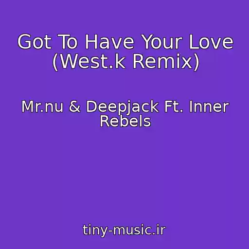 کاور آهنگ Got To Have Your Love (West.k Remix) از Mr.nu & Deepjack Ft. Inner Rebels