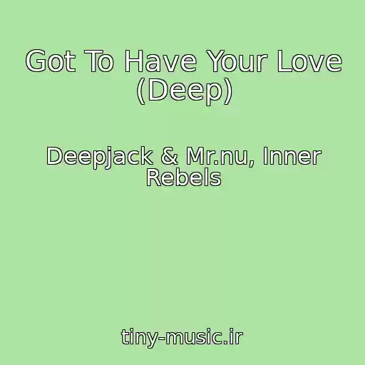 کاور آهنگ Got To Have Your Love (Deep) از Deepjack & Mr.nu, Inner Rebels