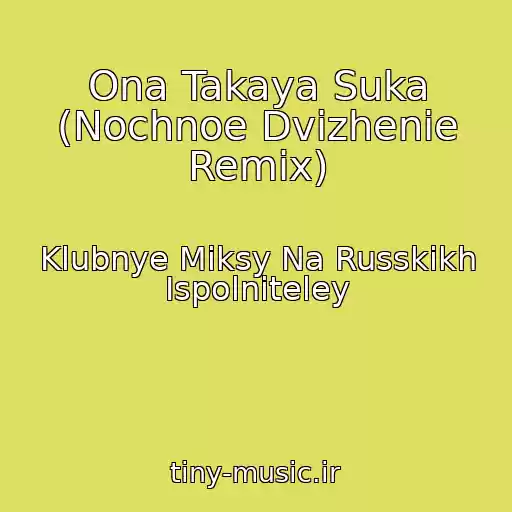 کاور آهنگ Ona Takaya Suka (Nochnoe Dvizhenie Remix) از Klubnye Miksy Na Russkikh Ispolniteley