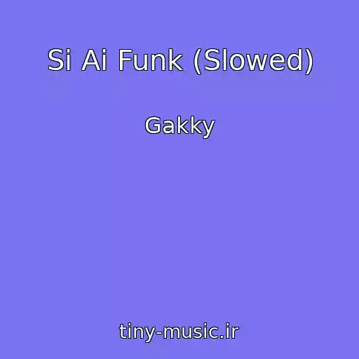 کاور آهنگ Si Ai Funk (Slowed) از Gakky