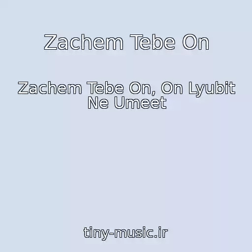 کاور آهنگ Zachem Tebe On از Zachem Tebe On, On Lyubit Ne Umeet