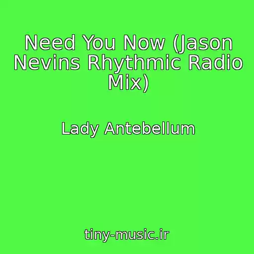 کاور آهنگ Need You Now (Jason Nevins Rhythmic Radio Mix) از Lady Antebellum