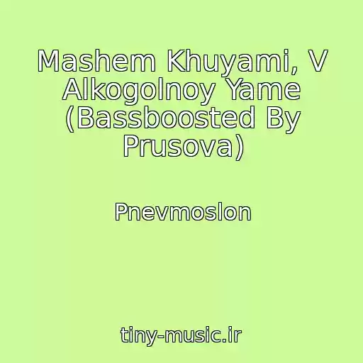 کاور آهنگ Mashem Khuyami, V Alkogolnoy Yame (Bassboosted By Prusova) از Pnevmoslon