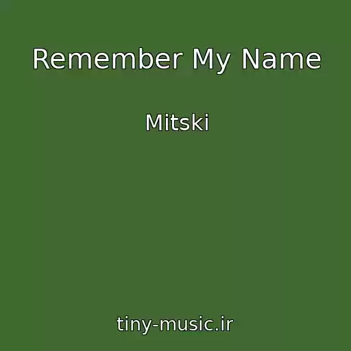 کاور آهنگ Remember My Name از Mitski