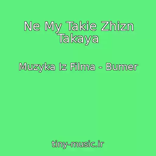 کاور آهنگ Ne My Takie Zhizn Takaya از Muzyka Iz Filma - Bumer