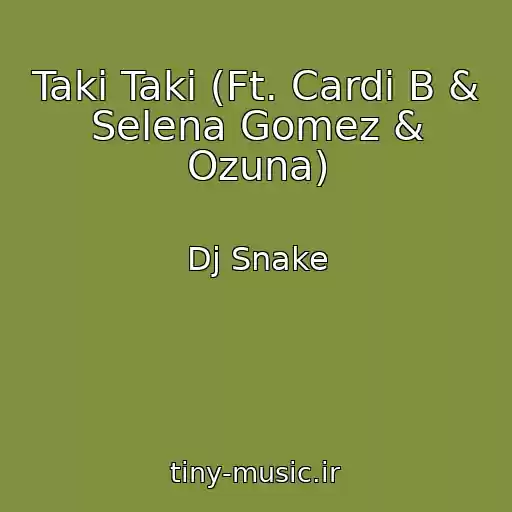 کاور آهنگ Taki Taki (Ft. Cardi B & Selena Gomez & Ozuna) از Dj Snake
