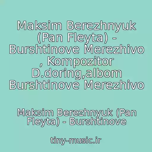 کاور آهنگ Maksim Berezhnyuk (Pan Fleyta) - Burshtinove Merezhivo , Kompozitor D.doring,albom Burshtinove Merezhivo از Maksim Berezhnyuk (Pan Fleyta) - Burshtinove