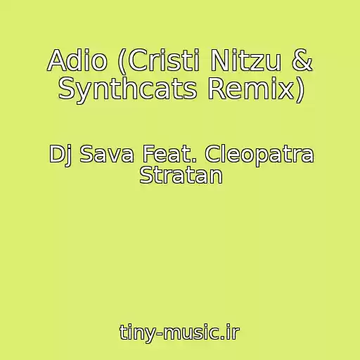 کاور آهنگ Adio (Cristi Nitzu & Synthcats Remix) از Dj Sava Feat. Cleopatra Stratan