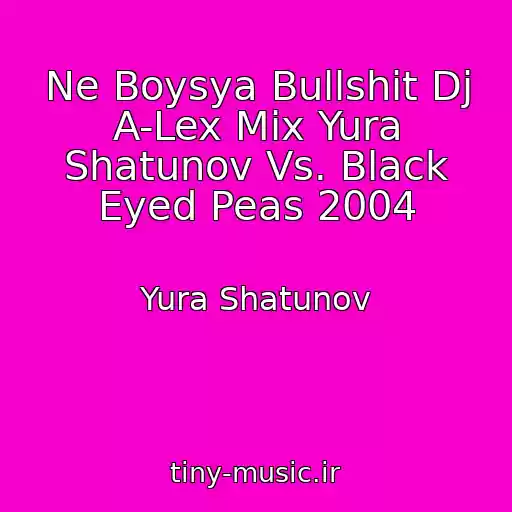کاور آهنگ Ne Boysya Bullshit Dj A-Lex Mix Yura Shatunov Vs. Black Eyed Peas 2004 از Yura Shatunov