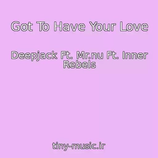 کاور آهنگ Got To Have Your Love از Deepjack Ft. Mr.nu Ft. Inner Rebels