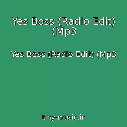 کاور آهنگ Yes Boss (Radio Edit) (Mp3 از Yes Boss (Radio Edit) (Mp3