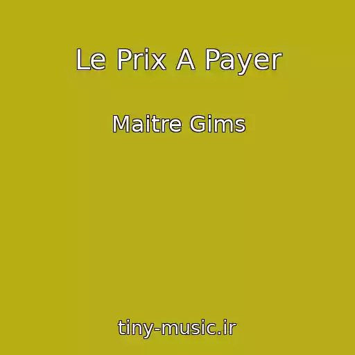 کاور آهنگ Le Prix A Payer از Maitre Gims