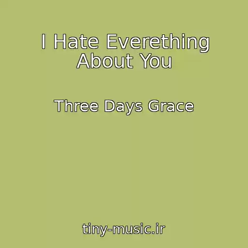 کاور آهنگ I Hate Everething About You از Three Days Grace