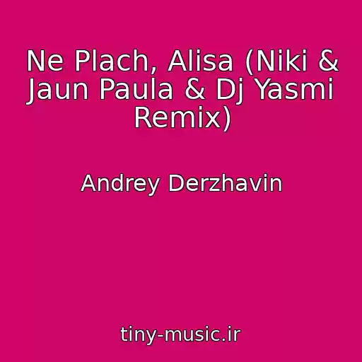 کاور آهنگ Ne Plach, Alisa (Niki & Jaun Paula & Dj Yasmi Remix) از Andrey Derzhavin