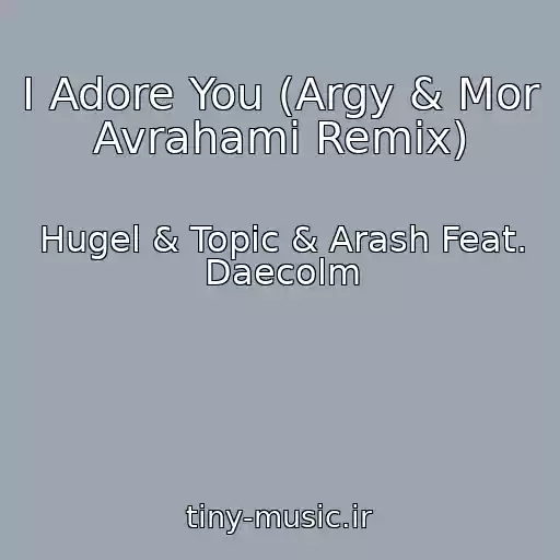 کاور آهنگ I Adore You (Argy & Mor Avrahami Remix) از Hugel & Topic & Arash Feat. Daecolm