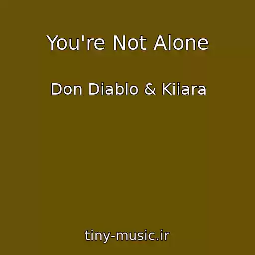 کاور آهنگ You're Not Alone از Don Diablo & Kiiara