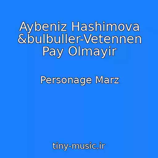 کاور آهنگ Aybeniz Hashimova &bulbuller-Vetennen Pay Olmayir از Personage Marz