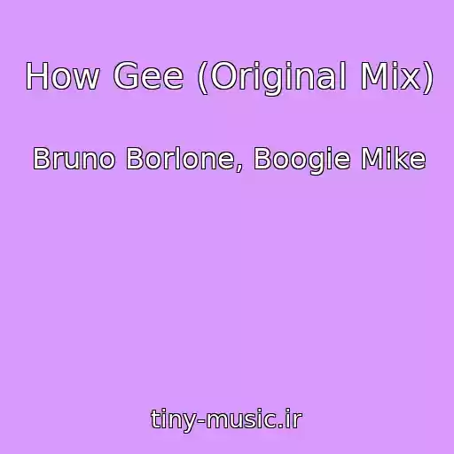 کاور آهنگ How Gee (Original Mix) از Bruno Borlone, Boogie Mike