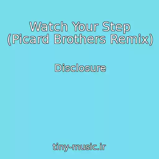 کاور آهنگ Watch Your Step (Picard Brothers Remix) از Disclosure