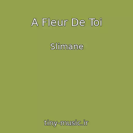 کاور آهنگ A Fleur De Toi از Slimane