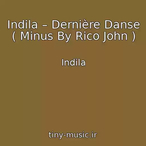 کاور آهنگ Indila – Dernière Danse ( Minus By Rico John ) از Indila