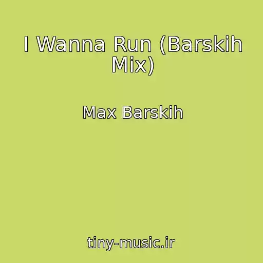 کاور آهنگ I Wanna Run (Barskih Mix) از Max Barskih