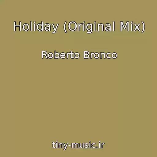 کاور آهنگ Holiday (Original Mix) از Roberto Bronco