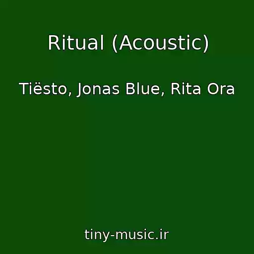 کاور آهنگ Ritual (Acoustic) از Tiësto, Jonas Blue, Rita Ora
