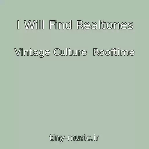 کاور آهنگ I Will Find Realtones از Vintage Culture  Rooftime