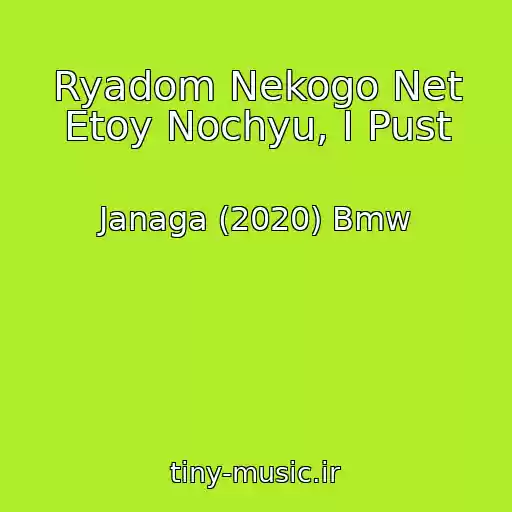 کاور آهنگ Ryadom Nekogo Net Etoy Nochyu, I Pust از Janaga (2020) Bmw
