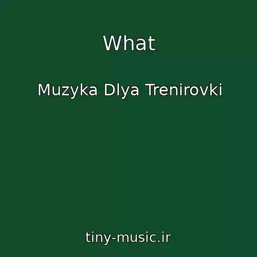 کاور آهنگ What از Muzyka Dlya Trenirovki