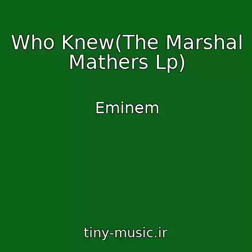 کاور آهنگ Who Knew(The Marshal Mathers Lp) از Eminem