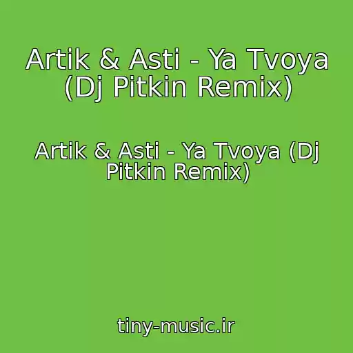 کاور آهنگ Artik & Asti - Ya Tvoya (Dj Pitkin Remix) از Artik & Asti - Ya Tvoya (Dj Pitkin Remix)