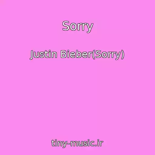 کاور آهنگ Sorry از Justin Bieber(Sorry)