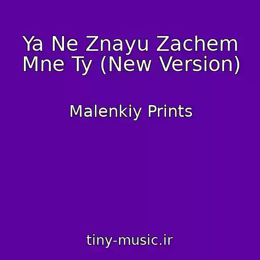 کاور آهنگ Ya Ne Znayu Zachem Mne Ty (New Version) از Malenkiy Prints