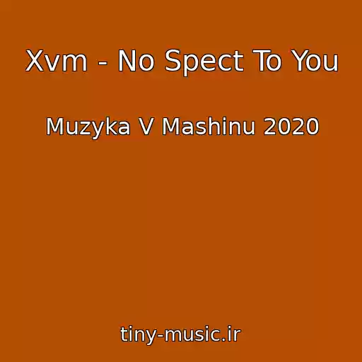 کاور آهنگ Xvm - No Spect To You از Muzyka V Mashinu 2020