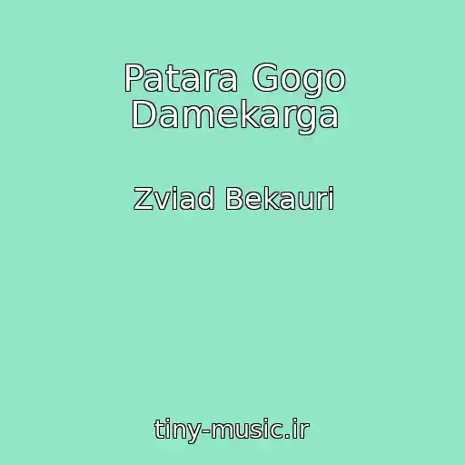 کاور آهنگ Patara Gogo Damekarga از Zviad Bekauri